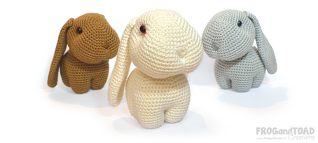 Rabbit / Lapin - Amigurumi Crochet - FROGandTOAD Créations